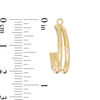 Thumbnail Image 1 of Double J-Hoop Earring Jackets in 10K Gold