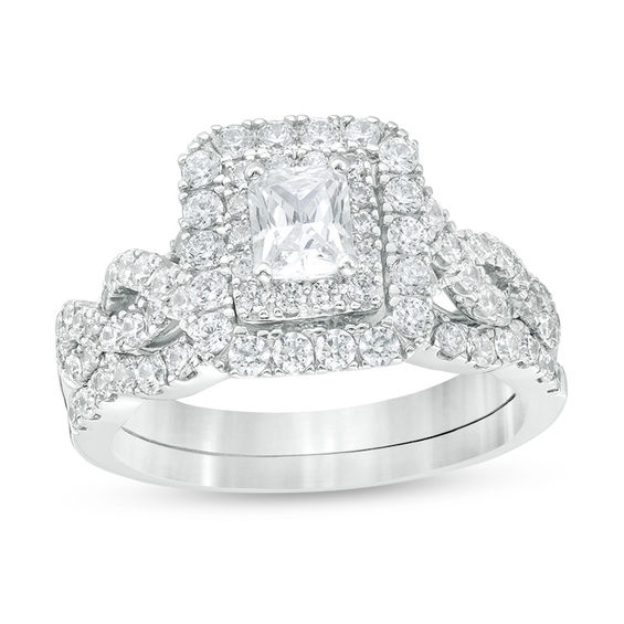 1-1/2 CT. T.W. Certified Radiant-Cut Diamond Frame Twist