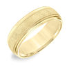 Thumbnail Image 2 of Men's 7.0mm Comfort-Fit Florentine Milgrain Wedding Band in 14K Gold