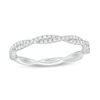 Thumbnail Image 1 of 1/3 CT. T.W. Diamond Twist Band in 10K White Gold - Size 7