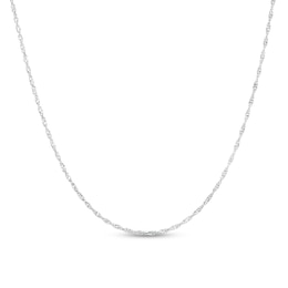 1.35mm Singapore Chain Necklace in Sterling Silver - 20"