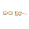Thumbnail Image 1 of Infinity Stud Earrings in 14K Gold