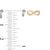 Thumbnail Image 2 of Infinity Stud Earrings in 14K Gold