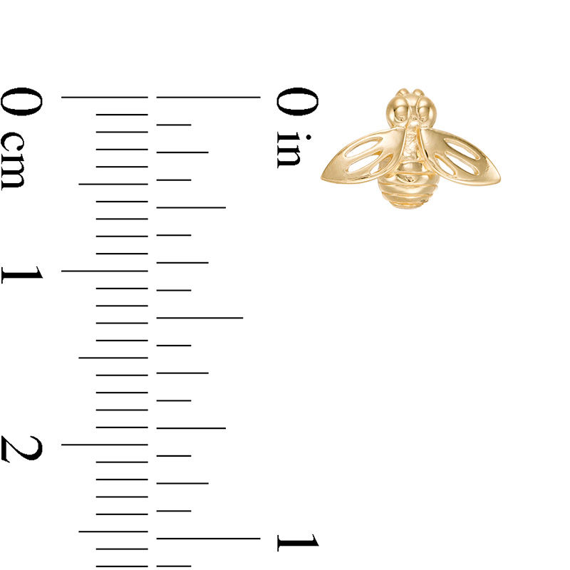 Main Image 2 of Bumblebee Stud Earrings in 14K Gold
