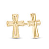 Thumbnail Image 1 of Cross Stud Earrings in 14K Gold