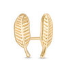 Thumbnail Image 1 of Feather Stud Earrings in 14K Gold
