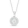 Thumbnail Image 0 of 1/2 CT. T.W. Diamond Frame Pendant in 10K White Gold