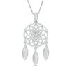 Thumbnail Image 0 of Diamond Accent Dreamcatcher Pendant in Sterling Silver