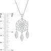 Thumbnail Image 1 of Diamond Accent Dreamcatcher Pendant in Sterling Silver