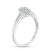 Thumbnail Image 1 of 1/5 CT. T.W. Composite Diamond Marquise Frame Promise Ring in 10K White Gold