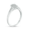 Thumbnail Image 2 of 1/5 CT. T.W. Composite Diamond Marquise Frame Promise Ring in 10K White Gold