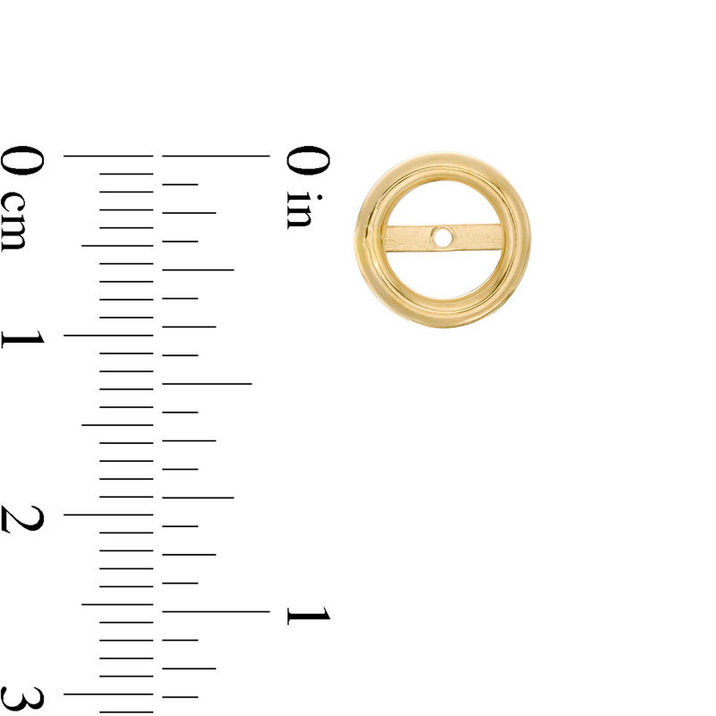 Main Image 2 of Circle Tube Earring Jackets in 10K Gold