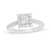 Thumbnail Image 1 of Love's Destiny by Zales 1 CT. T.W. Certified Princess-Cut Diamond Frame Engagement Ring in 14K White Gold (I/SI2)