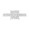 Thumbnail Image 4 of Love's Destiny by Zales 1 CT. T.W. Certified Princess-Cut Diamond Frame Engagement Ring in 14K White Gold (I/SI2)