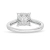 Thumbnail Image 5 of Love's Destiny by Zales 1 CT. T.W. Certified Princess-Cut Diamond Frame Engagement Ring in 14K White Gold (I/SI2)