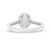 Thumbnail Image 4 of Love's Destiny by Zales 1 CT. T.W. Certified Oval Diamond Scallop Frame Engagement Ring in 14K White Gold (I/SI2)