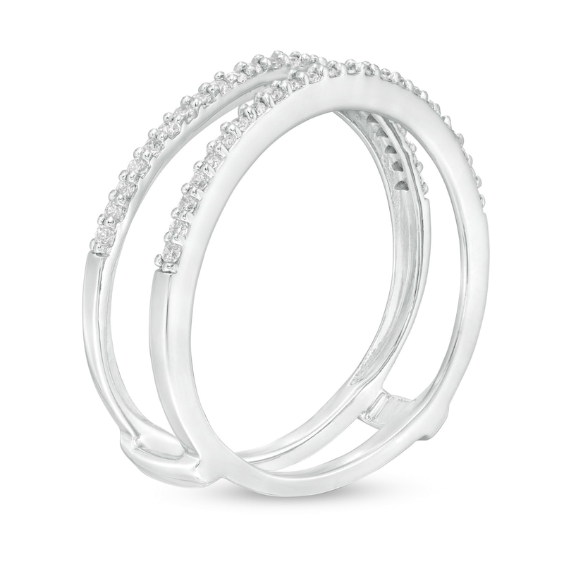 Main Image 2 of 1/4 CT. T.W. Diamond Solitaire Enhancer in 10K White Gold