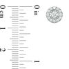 Thumbnail Image 2 of 1/4 CT. T.W. Diamond Miracle Frame Stud Earrings in 10K White Gold