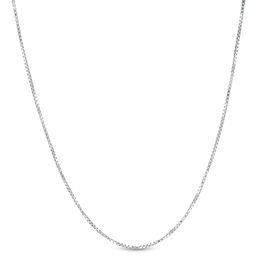 Adjustable 015 Gauge Box Chain Necklace in Sterling Silver - 22&quot;