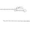 Thumbnail Image 2 of Adjustable 030 Gauge Singapore Chain Necklace in Sterling Silver - 22"