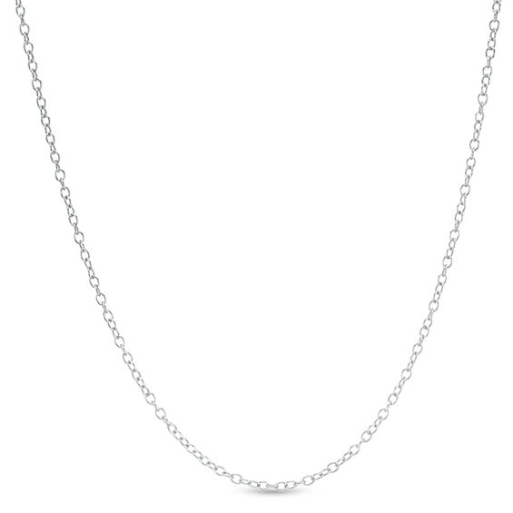 Adjustable 025 Gauge Cable Chain Necklace in Sterling Silver - 22 ...