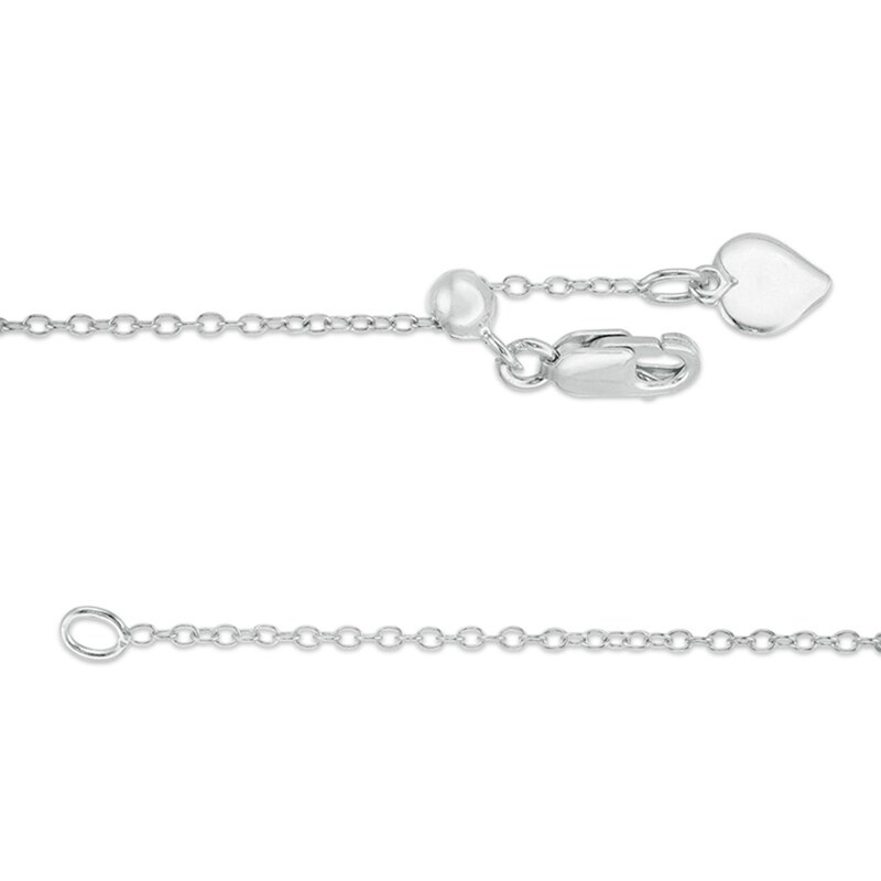 Main Image 3 of Adjustable 025 Gauge Cable Chain Necklace in Sterling Silver - 22&quot;