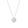 Thumbnail Image 0 of 1/8 CT. T.W. Diamond Frame Pendant in Sterling Silver