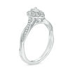 Thumbnail Image 1 of 3/8 CT. T.W. Pear-Shaped Diamond Frame Twist Engagement in 10K White Gold