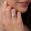 Thumbnail Image 2 of 3/8 CT. T.W. Pear-Shaped Diamond Frame Twist Engagement in 10K White Gold