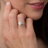 Thumbnail Image 3 of 3/8 CT. T.W. Pear-Shaped Diamond Frame Twist Engagement in 10K White Gold