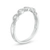 Thumbnail Image 2 of 1/15 CT. T.W. Diamond Marquise-Shaped Vintage-Style Four Stone Band in 10K White Gold