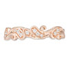 Thumbnail Image 3 of 1/10 CT. T.W. Diamond Scroll Band in 10K Rose Gold