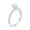 Thumbnail Image 1 of 1 CT. T.W. Certified Oval Diamond Engagement Ring in 14K White Gold (I/SI2)