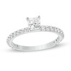 Thumbnail Image 0 of 1 CT. T.W. Certified Princess-Cut Diamond Engagement Ring in 14K White Gold (I/I1)