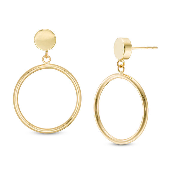 Circle Drop Earrings in 14K Gold Zales Outlet