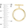 Thumbnail Image 2 of Multi-Finish Bar and Open Circle Drop Earrings in 14K Gold