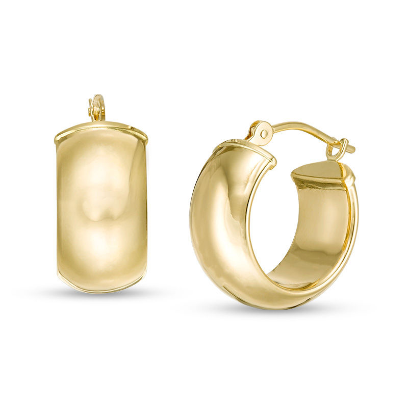 15.5mm Bold Hoop Earrings in 14K Gold