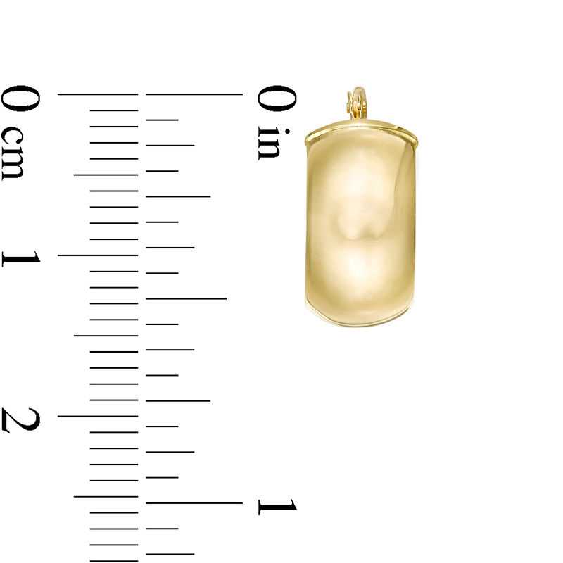 15.5mm Bold Hoop Earrings in 14K Gold