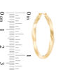 Thumbnail Image 1 of 2.0 x 30.0mm Square Twist Hoop Earrings in 14K Gold