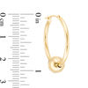 Thumbnail Image 2 of 24.0mm Slide Bead Hoop Earrings in 14K Gold