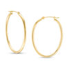 Thumbnail Image 1 of 30.0mm Oval Hoop Earrings in 14K Gold
