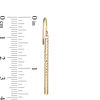 Thumbnail Image 2 of Diamond-Cut Bar Drop Earrings in 14K Gold