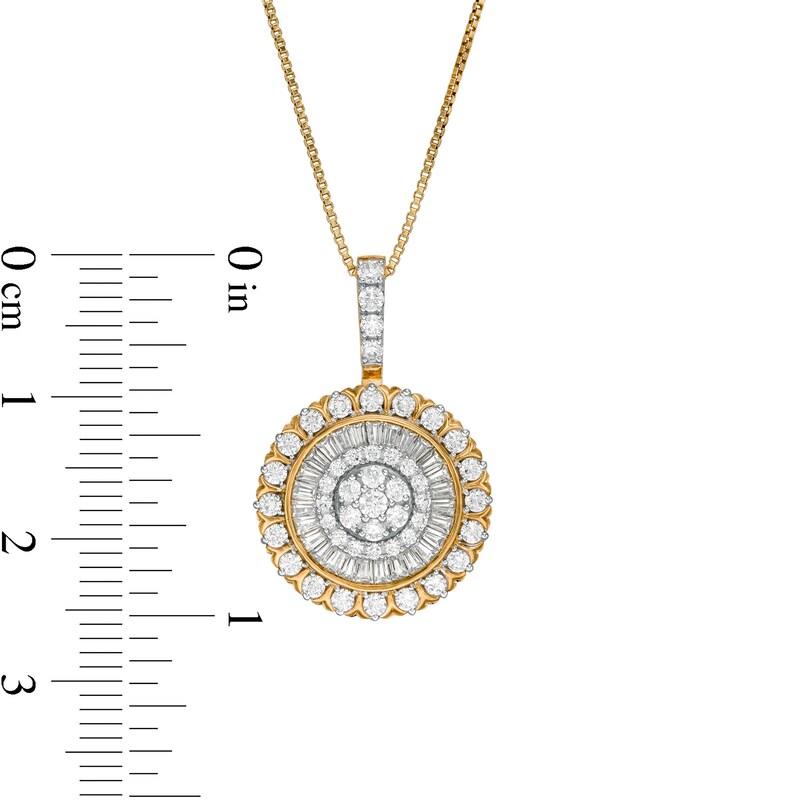 Main Image 2 of 1 CT. T.W. Composite Diamond Pendant in 10K Gold
