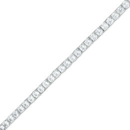 Lab-Created White Sapphire Tennis Bracelet in Sterling Silver - 7.25&quot;