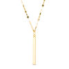 Thumbnail Image 1 of Made in Italy Vertical Bar "Y" Necklace in 14K Gold - 20"
