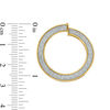 Thumbnail Image 1 of Made in Italy Glitter Enamel Coil Hoop Earrings in 14K Gold