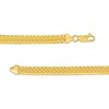 Thumbnail Image 3 of Made in Italy 5.3mm Satin S-Link Chain Bracelet in Hollow 14K Gold - 7.5"