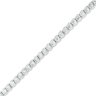 4 Ct T W Diamond Tennis Bracelet In 10k White Gold 4 Ct T W Diamond Tennis Bracelet In