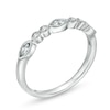 Thumbnail Image 2 of Marquise Aquamarine and White Topaz Bezel-Set Vintage-Style Ring in Sterling Silver