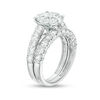 Thumbnail Image 2 of 2 CT. T.W. Composite Diamond Frame Bridal Set in 10K White Gold